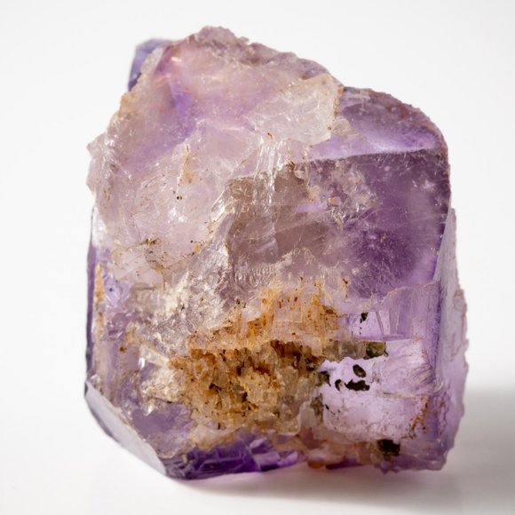 Unique form of translucent Illinois fluorite cube natural specimen - Picture 5 of 11